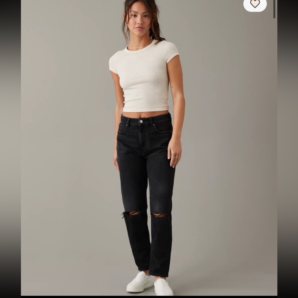 American Eagle Outfitters Black Straight Leg Jeans